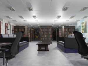 Library Interior 3D Model