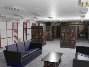 Library Interior 3D Model