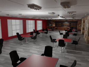 Cafe Interior 3D Model