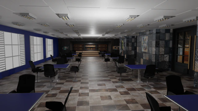 Café Interior Modelo 3D .c4d .max .obj .3ds .fbx .stl .blend