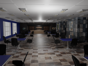 Cafe Interior 3D Model