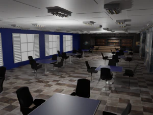 Caf&eacute; Interior Modelo 3D