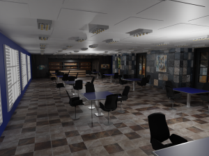 Cafe Interior 3D Model