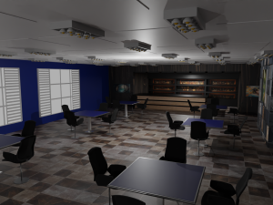 Cafe Interior 3D Model