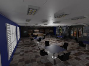 Cafe Interior 3D Model