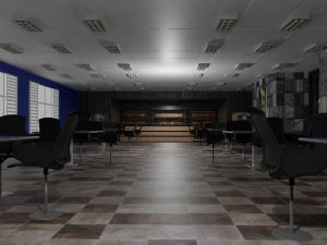 Caf&eacute; Interior Modelo 3D