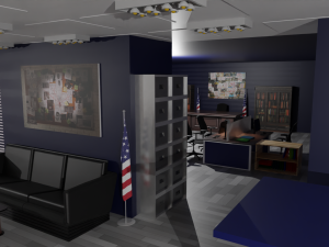 Police Station Modello 3D