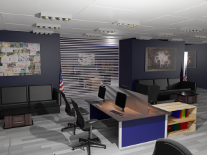 Police Station Modello 3D