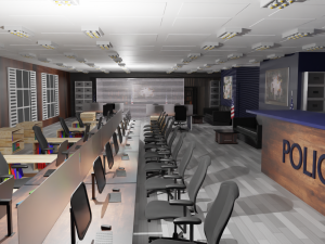 Police Station Modello 3D
