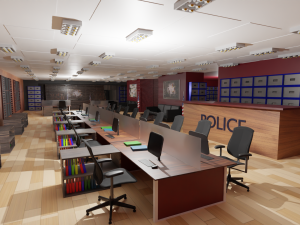 Police Station 3D Model