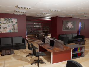 Police Station 3D Model