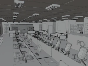 Police Station 3D Model