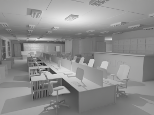 Police Station No Material 3D Model