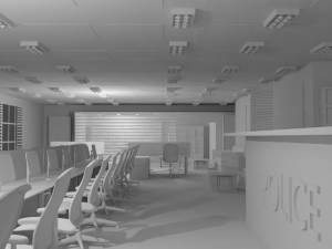 Police Station No Material 3D Model