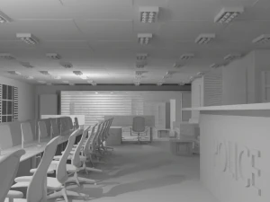 Police Station No Material 3D Model