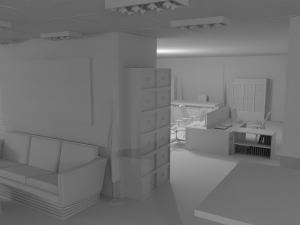 Police Station No Material 3D Model