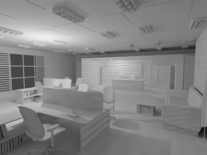 Police Station No Material 3D Model