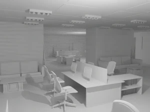 Police Station No Material 3D Model