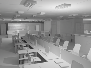 Police Station No Material 3D Model