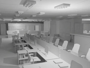 Police Station No Material 3D Model