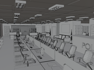 Police Station No Material 3D Model