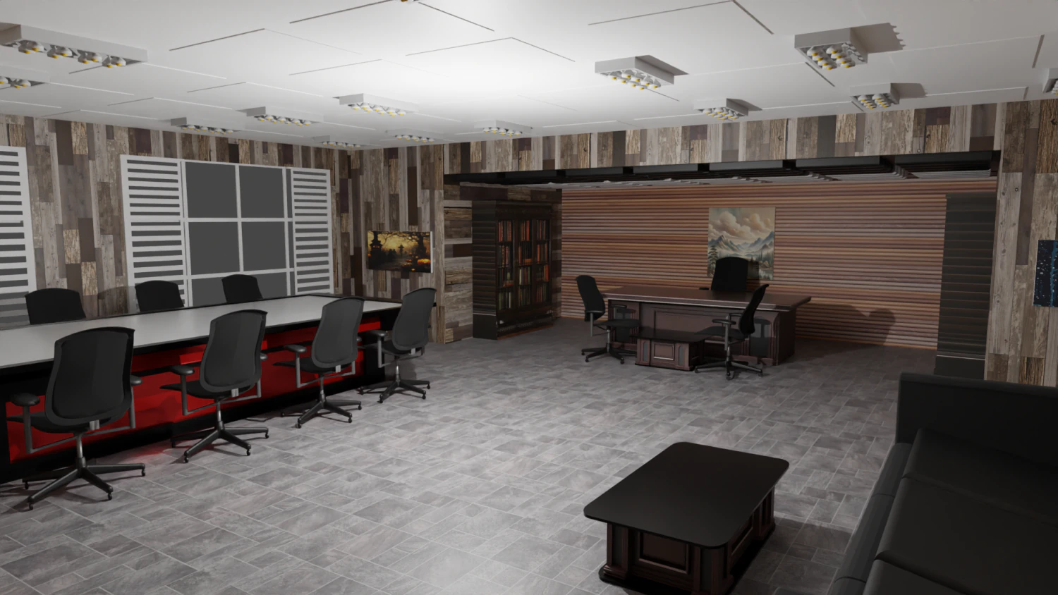 Boss Office 3D Model .c4d .max .obj .3ds .fbx .stl .blend 