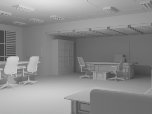 Boss Office No Material 3D Модель
