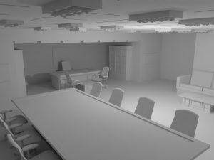 Boss Office No Material 3D Модель