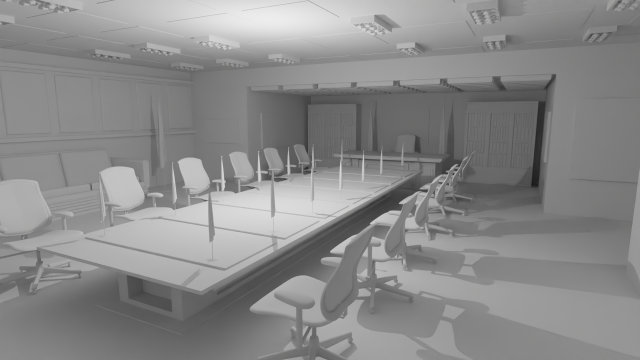 President Office No Material Modello 3D .c4d .max .obj .3ds .fbx .stl .blend 