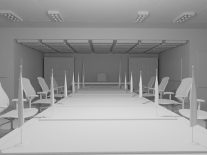 President Office No Material Modello 3D