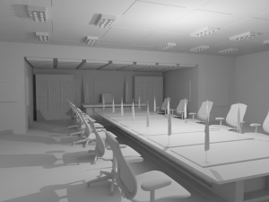 President Office No Material Modello 3D