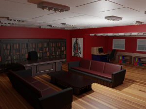 Escrit&oacute;rio de trabalho Modelo 3D