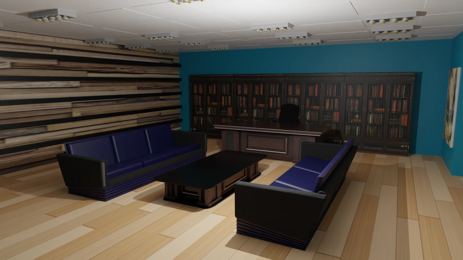 Work Office 3D Model .c4d .max .obj .3ds .fbx .stl .blend
