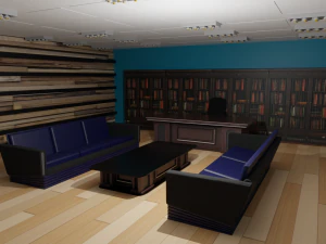 Ufficio di lavoro Modello 3D