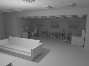 Work Office No Material Modelo 3D