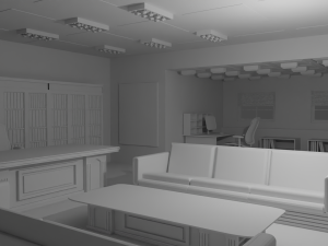Work Office No Material Modelo 3D