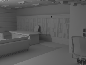 Work Office No Material Modelo 3D