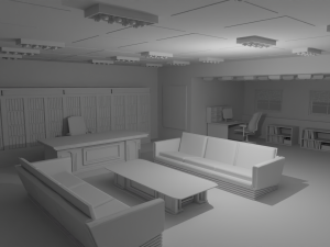 Work Office No Material Modelo 3D