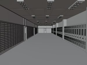 School Hallway 3D मॉडल