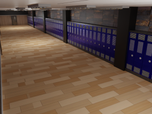 School Hallway 3D Модель