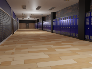 School Hallway 3D Модель