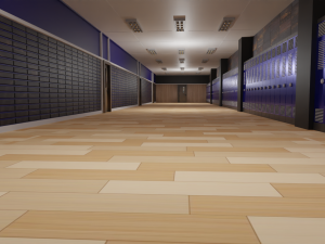 School Hallway 3D Модель