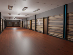 Hotel Corridor 3D Model