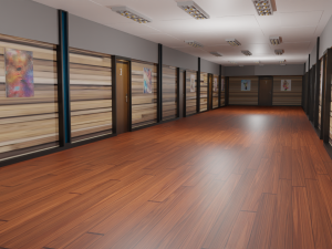 Hotel Corridor 3D Model