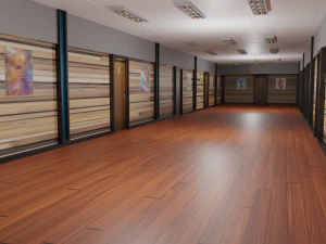 Hotel Corridor 3D Model