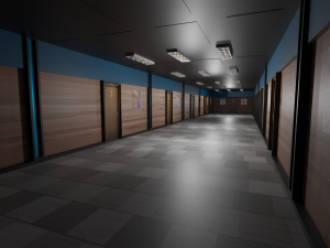 Hotel Corridor 3D-Modell