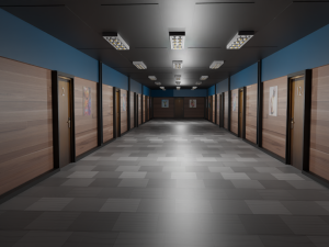 Hotel Corridor Modèle 3D