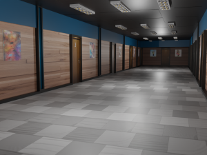 Hotel Corridor Modèle 3D