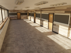 Corridor Hallway 3D Model