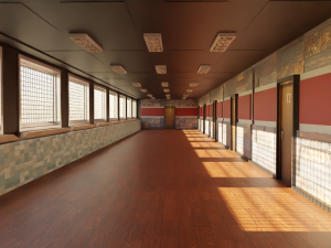 Corridor Hallway 3Dモデル
